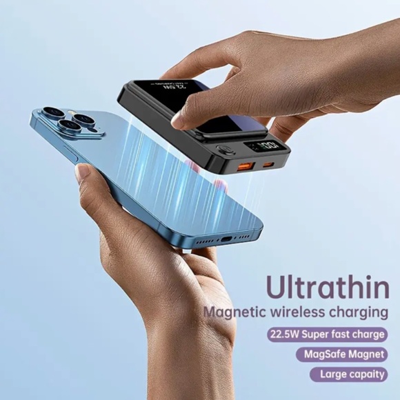 T431 Ultra Thin Magsafe Wireless Charging Power Bank 22.5W - Picture 3 of 4